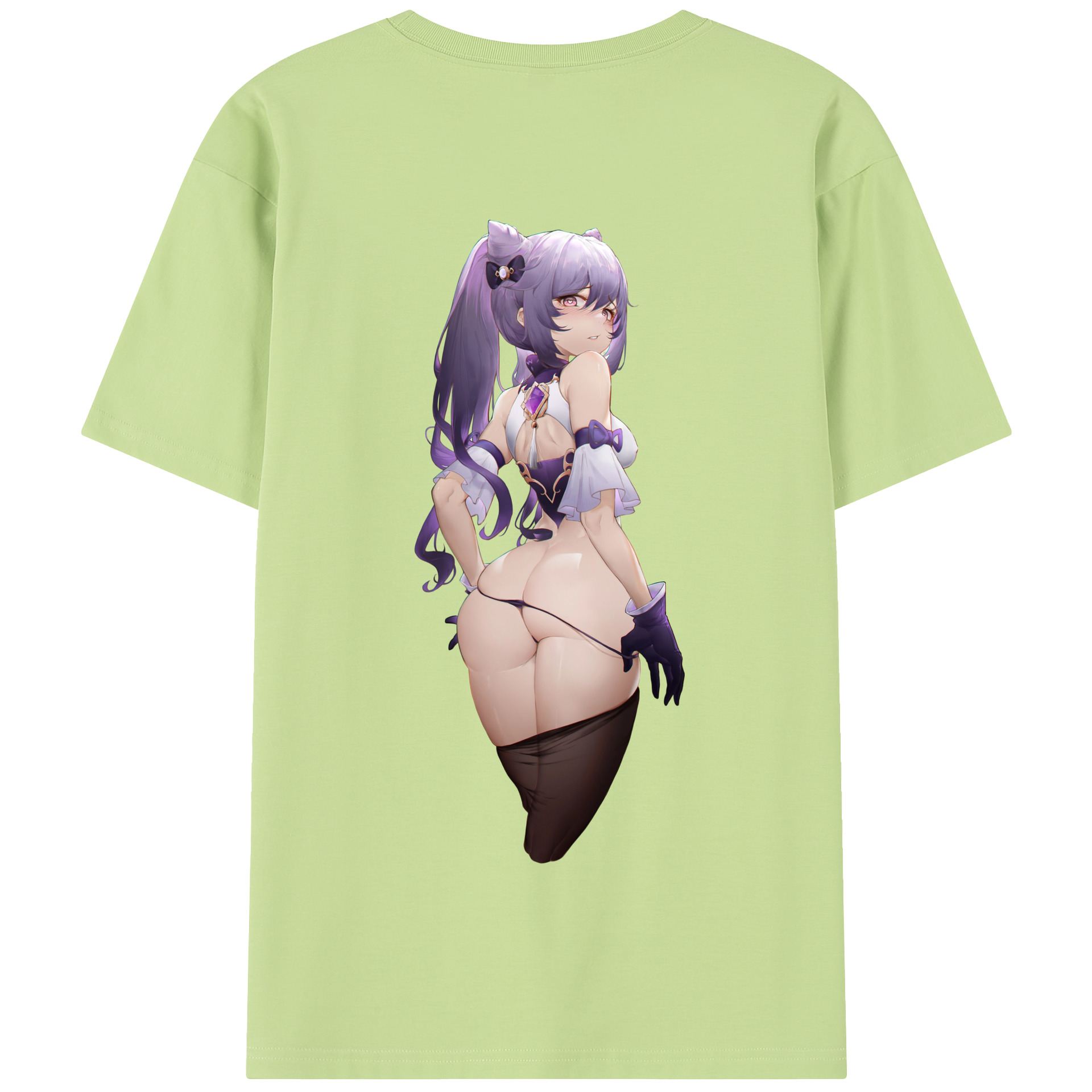 げんし神 刻晴 こくせい genshin Kokusei 綿100％半袖Tシャツ（背面プリント）